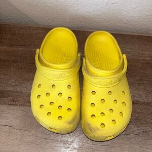 CROCS Classic Yellow Clogs